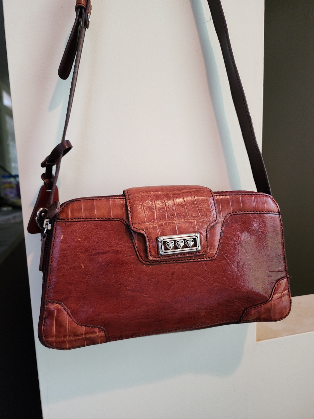 Vintage Marc Chantal Leather Crossbody Bag in Brown